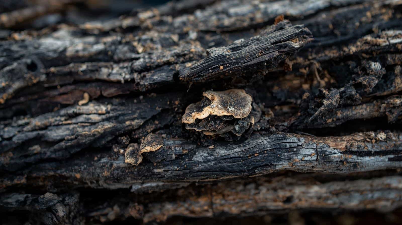 Merule sur bois de chauffage
