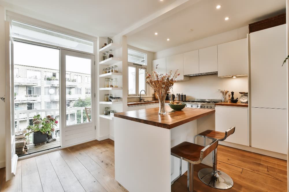 Intérieur une belle cuisine appartement