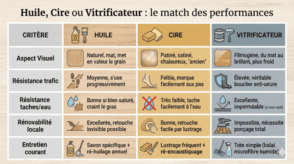 Comparatif ultime des finitions