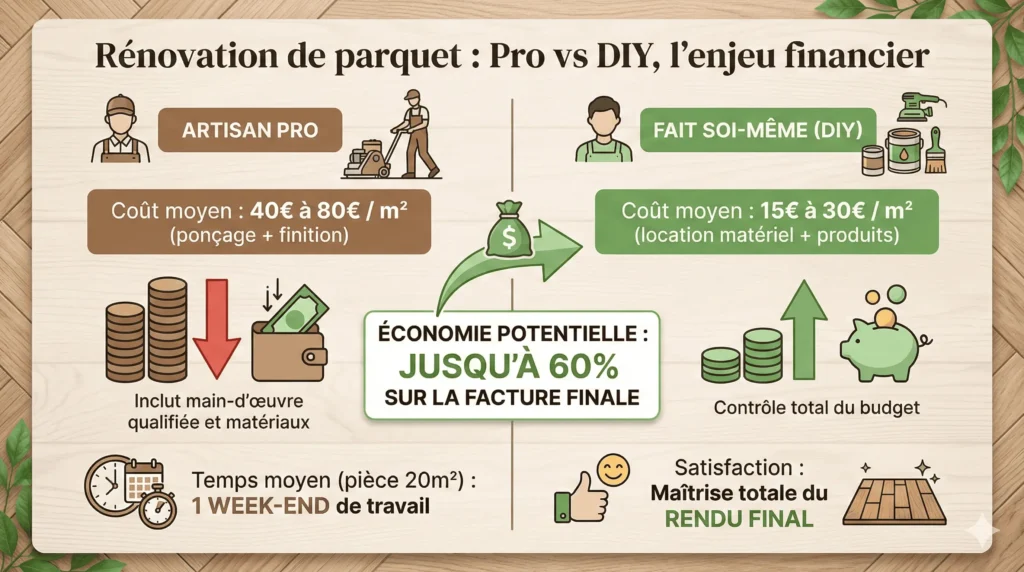 Marché de la rénovation de parquet