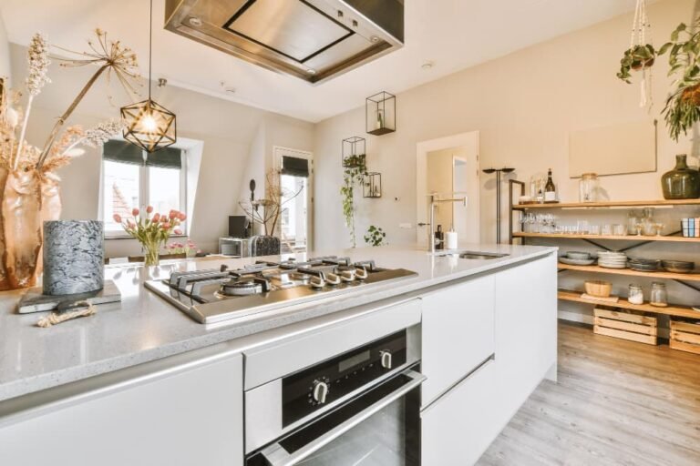 Vue rapprochée cuisine maison