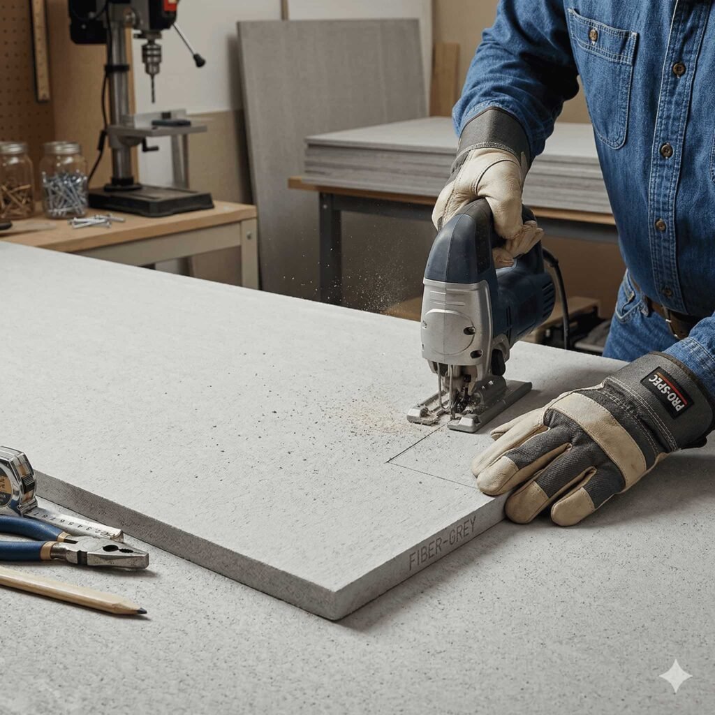 Bricoleur avec plaque fermacell