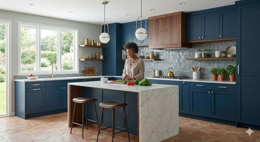 Cuisine Bleu profond