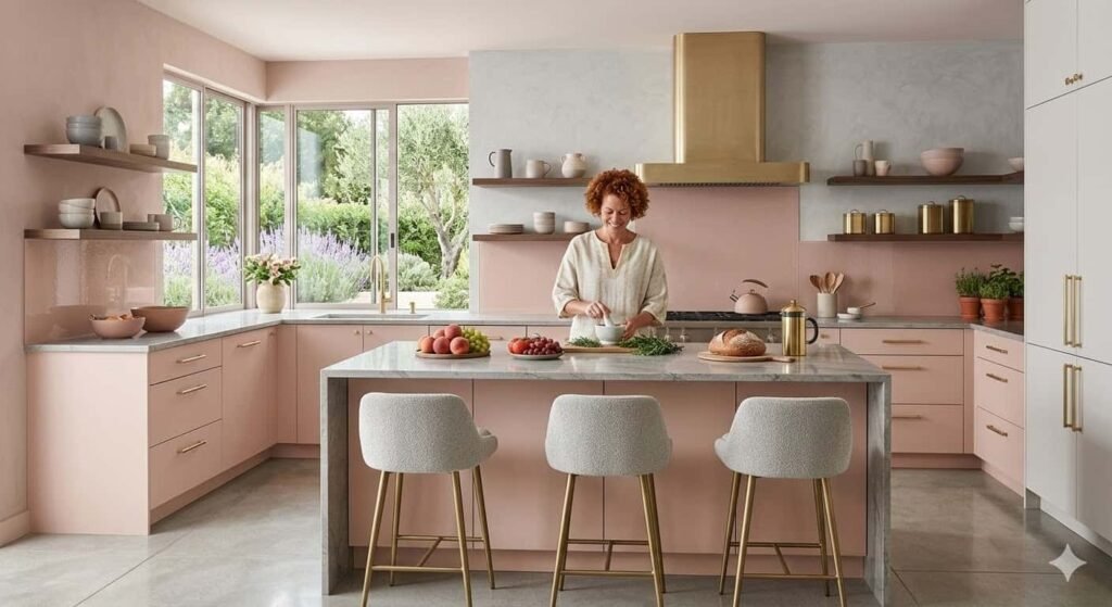 Cuisine rose poudré