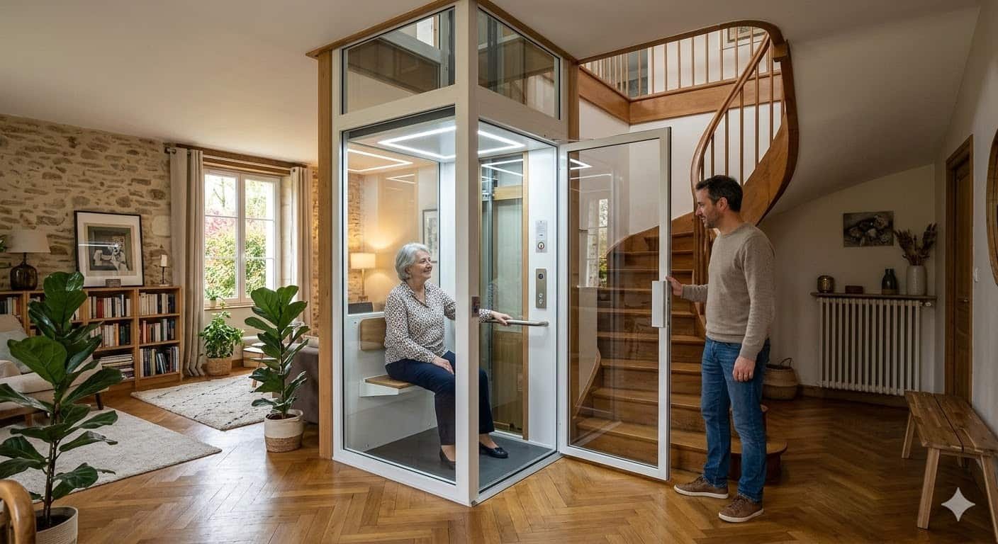 Monte charge chez un particulier