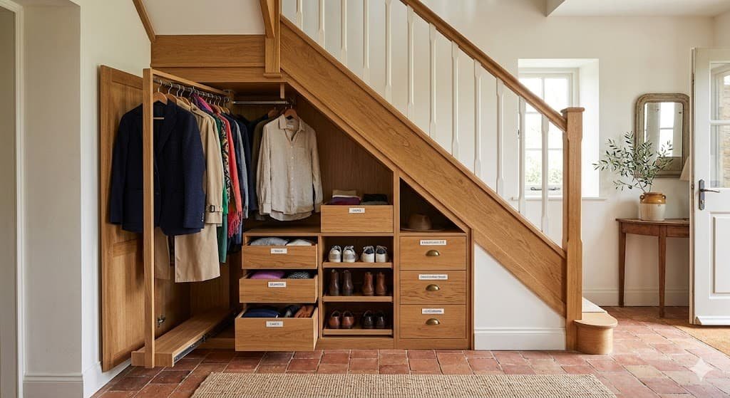 Dressing sous un escalier