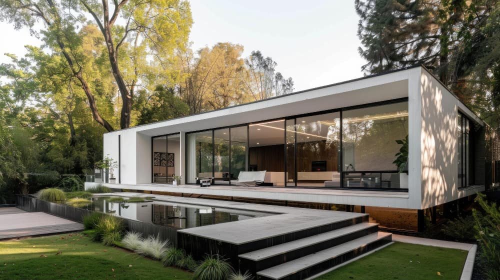 La maison est conçue par un architecte