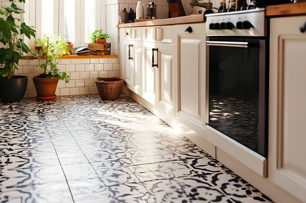 Les carreaux siciliens chics de la cuisine
