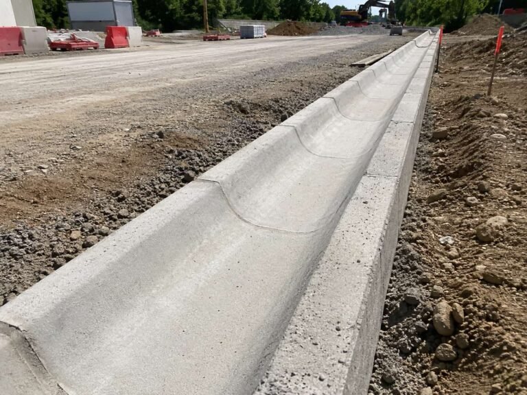 Cunette en beton