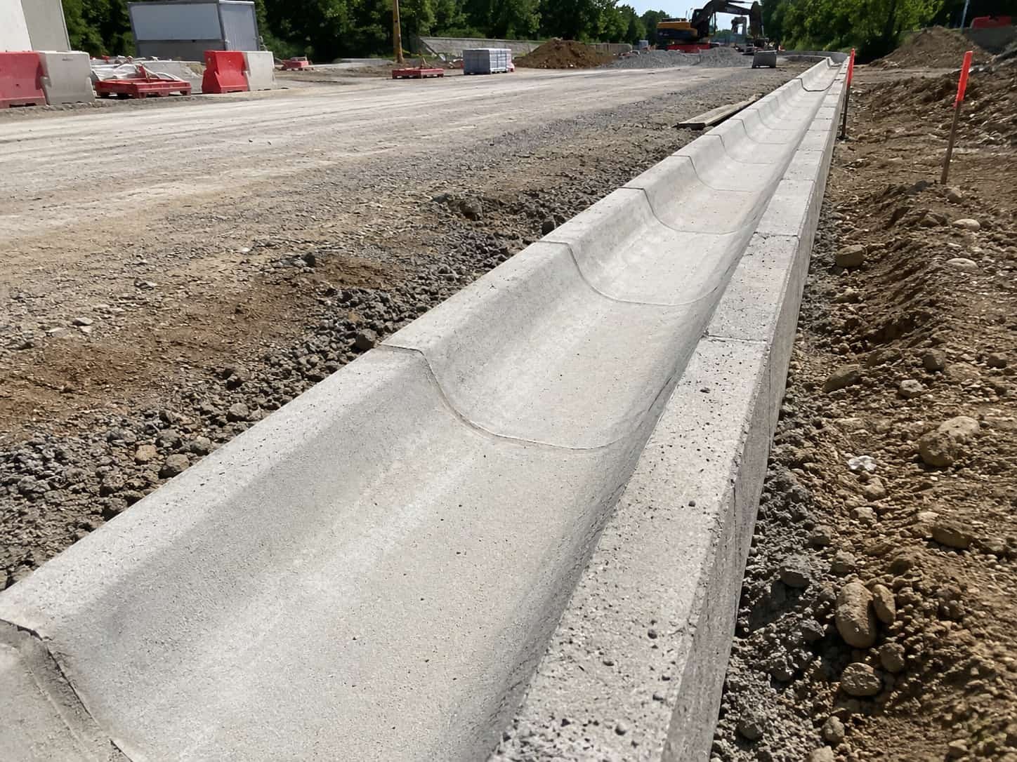 Cunette en beton