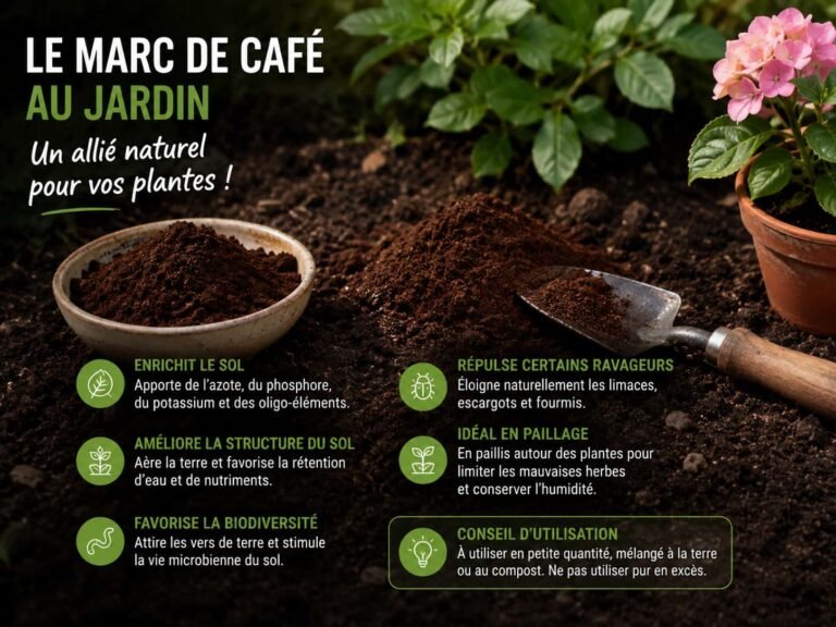 Marc de café jardin