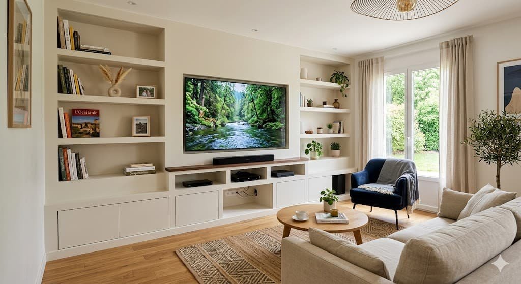 Meuble TV placo