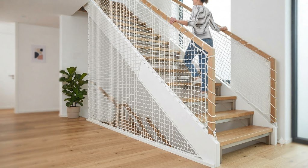 Filet garde corps escalier