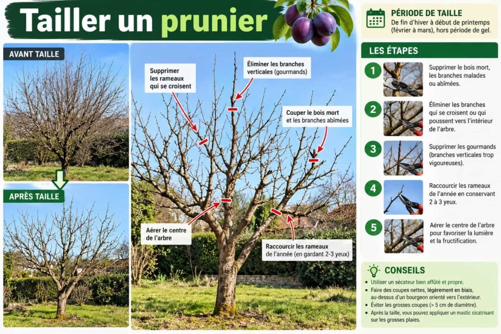 Comment tailler un prunier