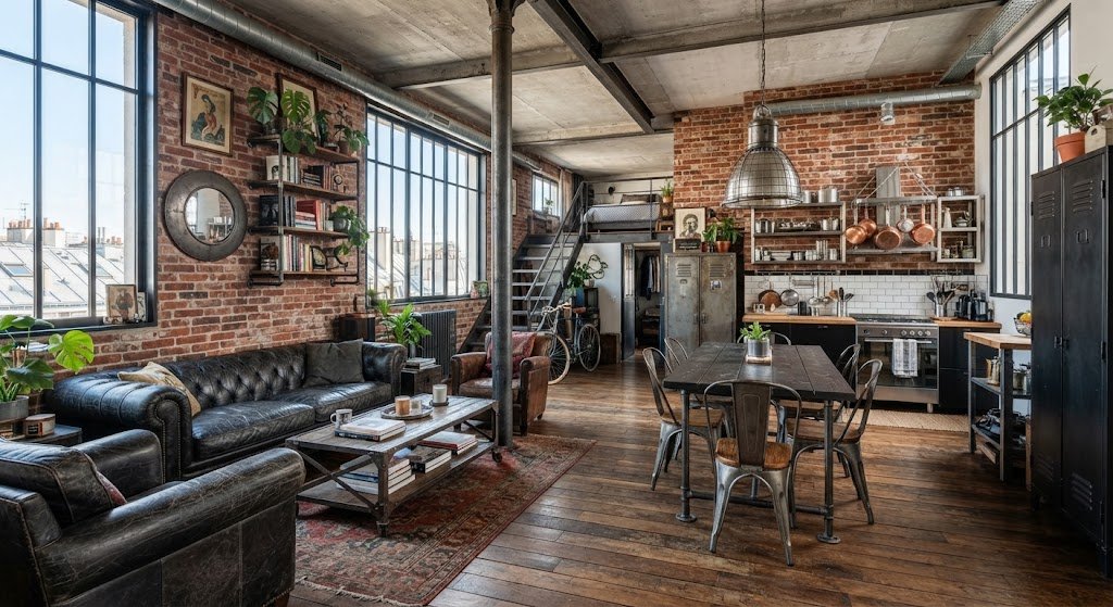 Déco appartement style industriel